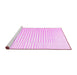 Sideview of Machine Washable Solid Pink Modern Rug, wshcon677pnk
