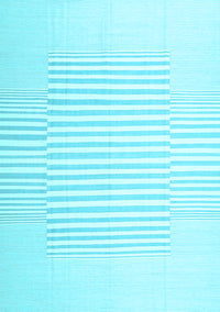 Solid Light Blue Modern Rug, con677lblu