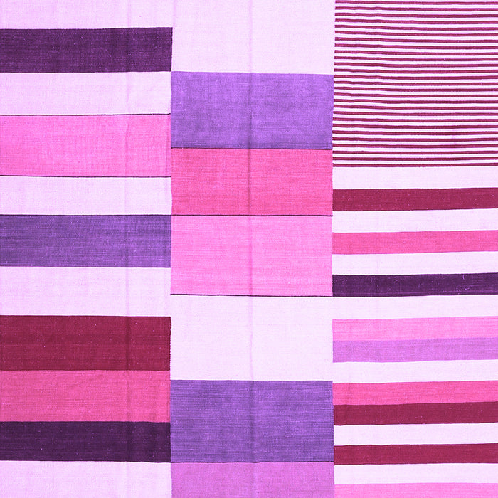 Patchwork Purple Transitional Rug, con678pur