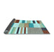 Sideview of Patchwork Light Blue Transitional Rug, con678lblu