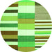 Machine Washable Patchwork Green Transitional Area Rugs, wshcon678grn