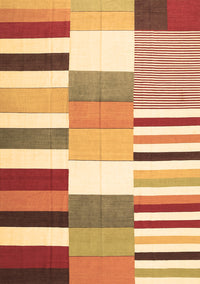 Patchwork Brown Transitional Rug, con678brn