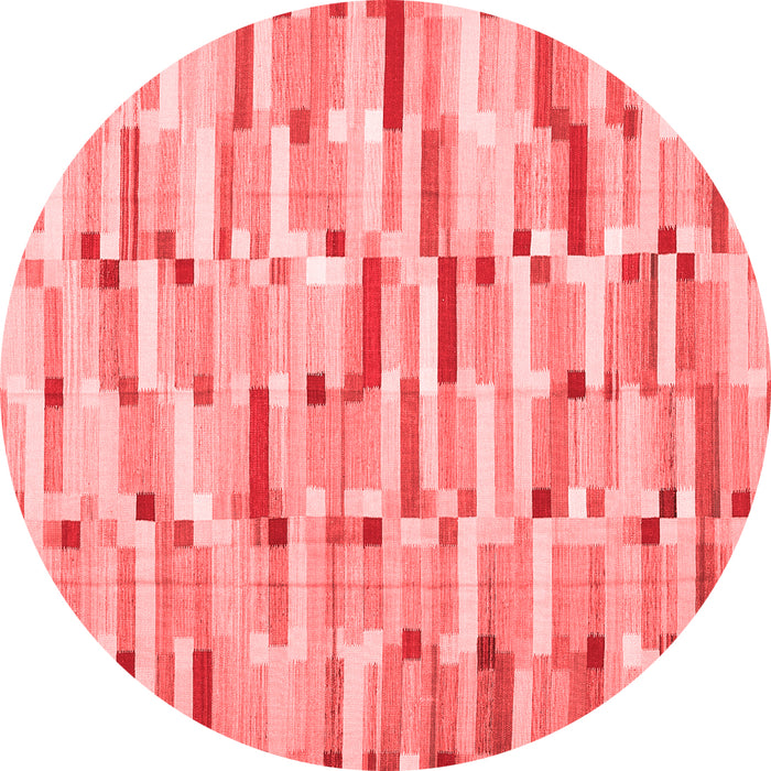 Machine Washable Abstract Red Contemporary Rug, wshcon679red