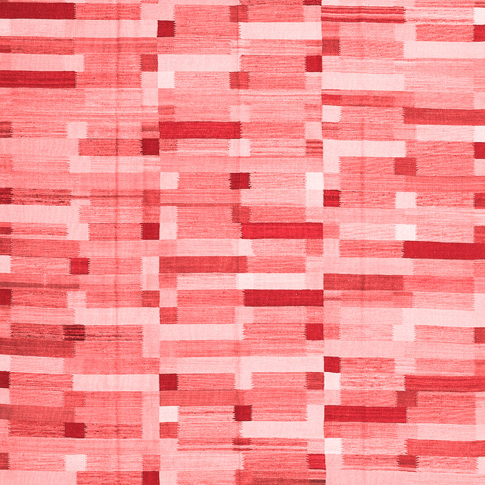 Machine Washable Abstract Red Contemporary Rug, wshcon679red