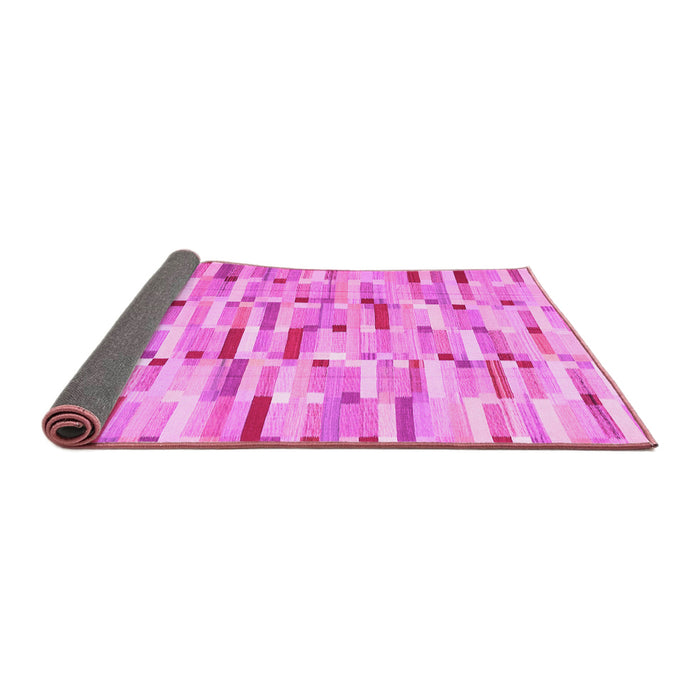 Sideview of Abstract Pink Contemporary Rug, con679pnk