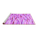 Sideview of Machine Washable Abstract Purple Contemporary Area Rugs, wshcon679pur