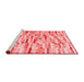 Contemporary Red Washable Rugs