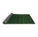 Sideview of Abstract Emerald Green Contemporary Rug, con67emgrn