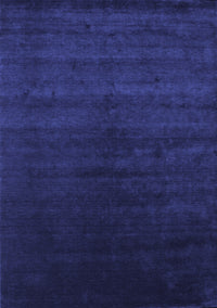 Abstract Blue Contemporary Rug, con67blu