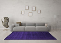 Machine Washable Abstract Purple Contemporary Rug, wshcon67pur