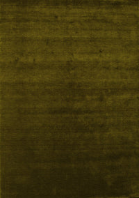 Abstract Yellow Contemporary Rug, con67yw