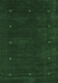 Abstract Emerald Green Contemporary Rug, con680emgrn