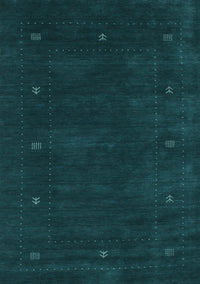 Abstract Light Blue Contemporary Rug, con680lblu