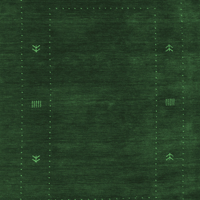 Machine Washable Abstract Emerald Green Contemporary Area Rugs, wshcon680emgrn