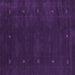 Square Machine Washable Abstract Purple Contemporary Area Rugs, wshcon680pur