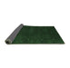 Sideview of Abstract Emerald Green Contemporary Rug, con680emgrn