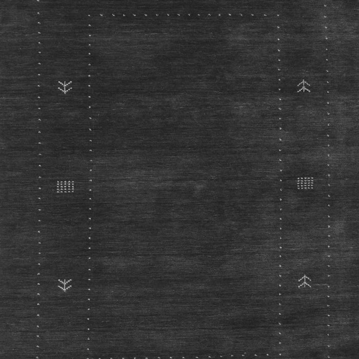 Serging Thickness of Machine Washable Abstract Gray Contemporary Rug, wshcon680gry