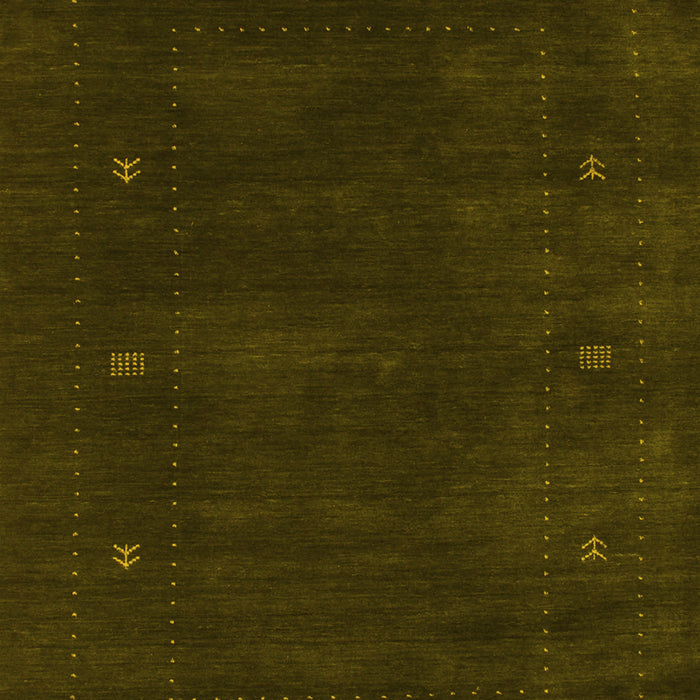 Machine Washable Abstract Yellow Contemporary Rug, wshcon680yw