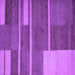 Square Machine Washable Abstract Purple Contemporary Area Rugs, wshcon681pur
