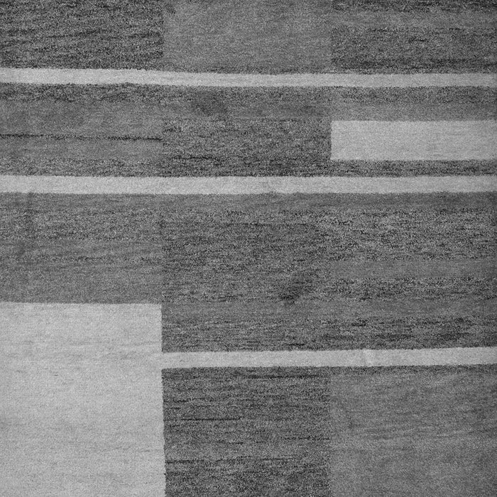 Serging Thickness of Machine Washable Abstract Gray Contemporary Rug, wshcon681gry