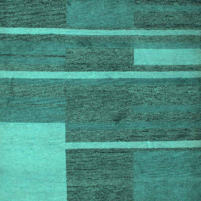 Abstract Turquoise Contemporary Rug, con681turq
