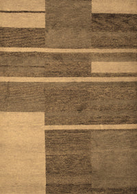 Abstract Brown Contemporary Rug, con681brn