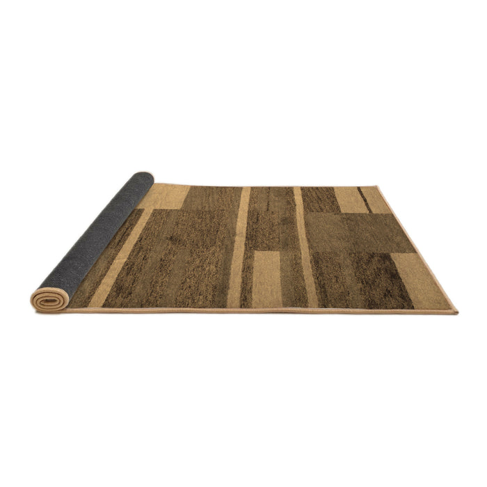 Sideview of Abstract Brown Contemporary Rug, con681brn