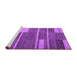 Sideview of Machine Washable Abstract Purple Contemporary Area Rugs, wshcon681pur