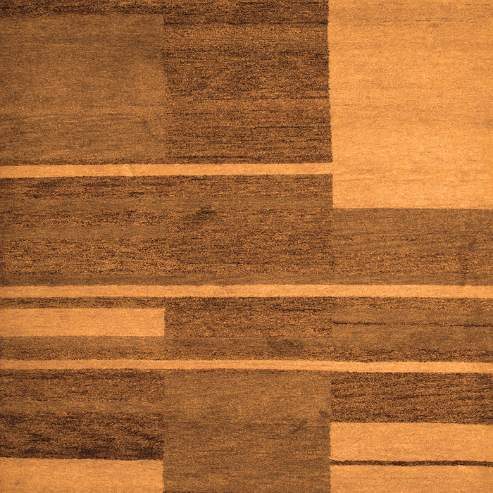 Serging Thickness of Abstract Orange Contemporary Rug, con681org