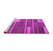 Sideview of Machine Washable Abstract Pink Contemporary Rug, wshcon681pnk