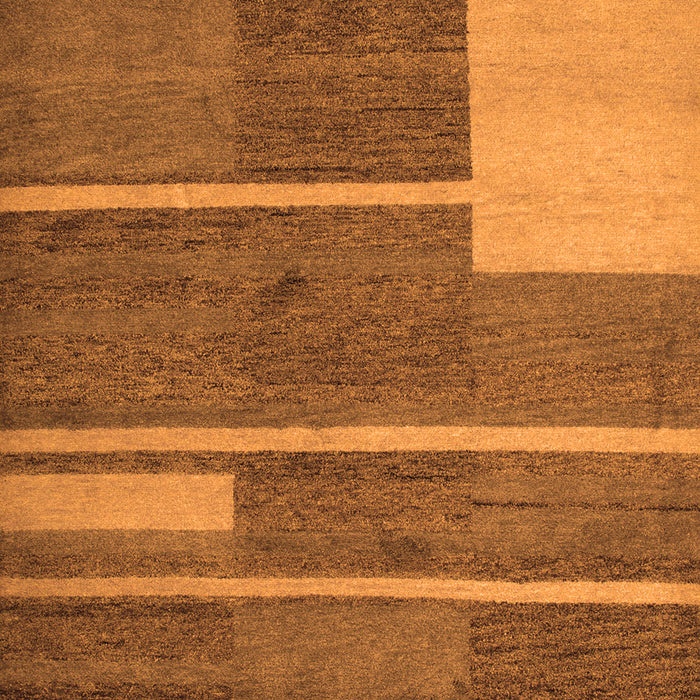 Abstract Orange Contemporary Rug, con681org