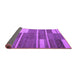 Sideview of Abstract Purple Contemporary Rug, con681pur