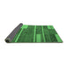 Sideview of Abstract Emerald Green Contemporary Rug, con681emgrn