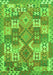 Southwestern Green Country Rug, con682grn