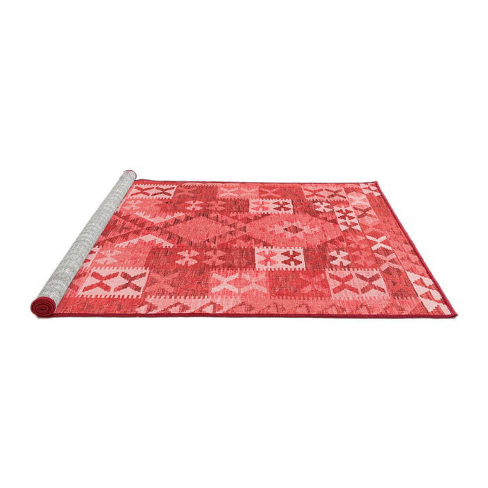 Country Red Washable Rugs