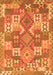 Serging Thickness of Machine Washable Southwestern Orange Country Area Rugs, wshcon682org