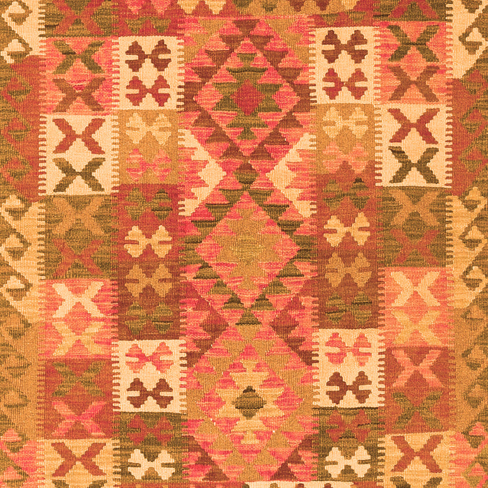 Serging Thickness of Machine Washable Southwestern Orange Country Area Rugs, wshcon682org