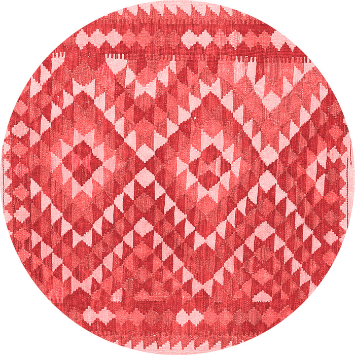 Machine Washable Southwestern Red Country Rug, wshcon683red