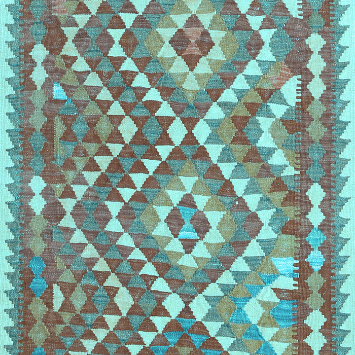 Southwestern Light Blue Country Rug, con683lblu