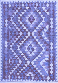 Southwestern Blue Country Rug, con683blu