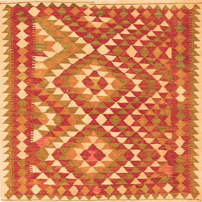 Serging Thickness of Southwestern Orange Country Rug, con683org