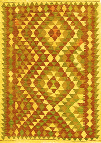 Southwestern Yellow Country Rug, con683yw