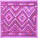 Square Southwestern Purple Country Rug, con683pur