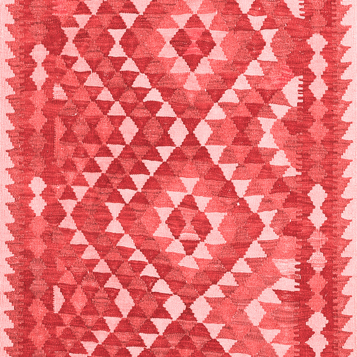 Machine Washable Southwestern Red Country Rug, wshcon683red