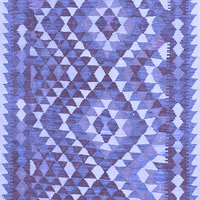 Machine Washable Southwestern Blue Country Rug, wshcon683blu