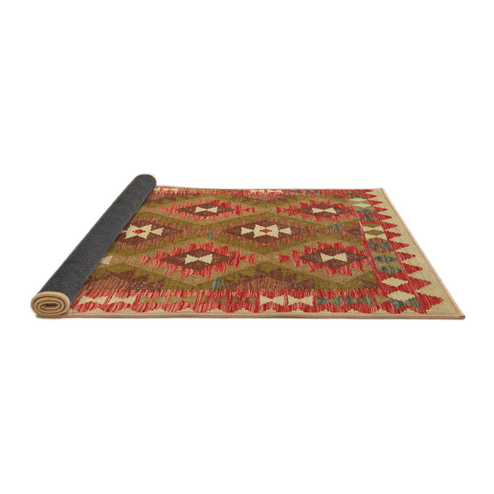 Thickness of Contemporary Red Southwestern Rug, con684