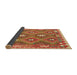 Thickness of Contemporary Red Southwestern Rug, con684