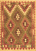 Southwestern Brown Country Rug, con684brn