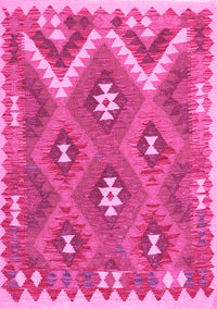 Southwestern Pink Country Rug, con684pnk