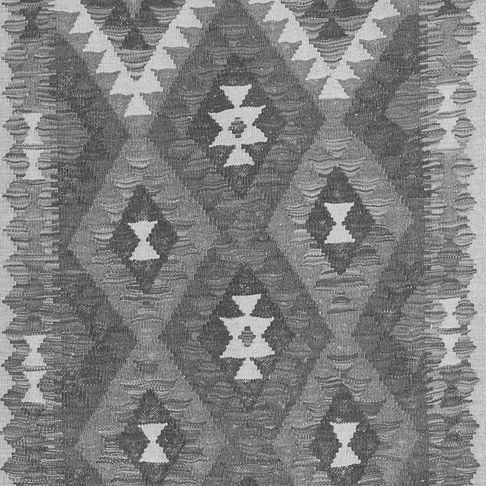 Serging Thickness of Machine Washable Southwestern Gray Country Rug, wshcon684gry